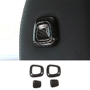 For Benz A-Class 2019-22 ABS Carbon Fiber Seat Headrest Button Switch Ring Trim - Picture 1 of 7