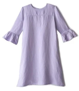 LOUIE Girls Lilac Palm Dress - Picture 1 of 6