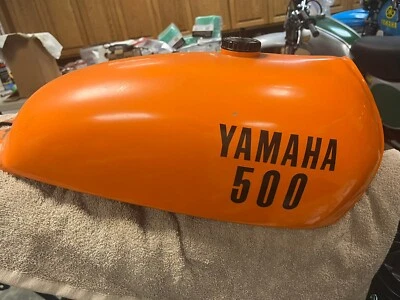 Yamaha SC500 1973, 1974, combustible, tanque de gasolina, MX360, motocross vintage Foto 1 de 4