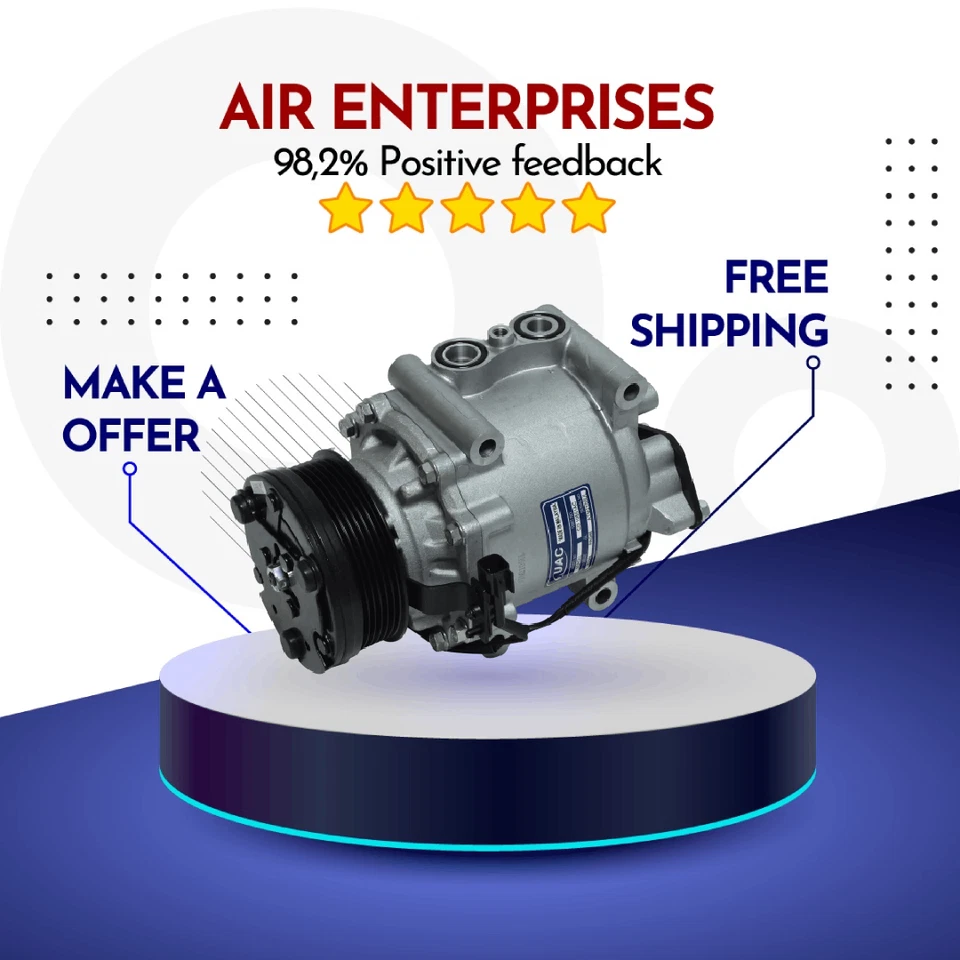 Compressor A/C Fit Ford Five Hundred 2005-2007, Ford Freestyle 2005-2007 - Image 1 of 1