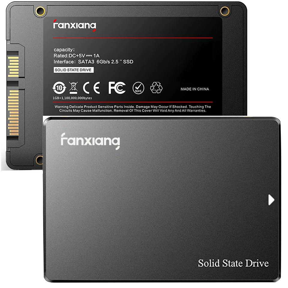 Fanxiang 512GB 2,5 Zoll Sata III Festplatte Notebook Laptop Interne SSD 550MB/s