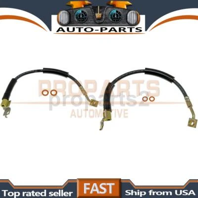 Front Kit Hydraulic Brake Hose First Stop 2PCS For Jeep Comanche 4.0L 1990-1992 - Imagem 1 de 4