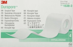 Cinta médica 3M Durapore tela similar a la seda 3 pulgadas X 10 yardas no estéril - Caja de 4 - Imagen 1 de 2
