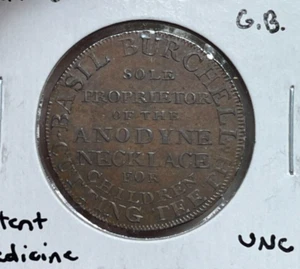 aprox. Ficha de Basil Burchell Gran Bretaña Middlesex 1780 - Imagen 1 de 2