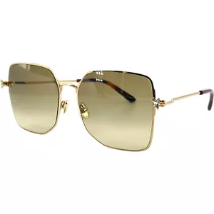 Jimmy Choo Trisha GSK Womens Metal Sunglass 0J5GHA Gold 58-17 Italy w Case - Picture 1 of 7