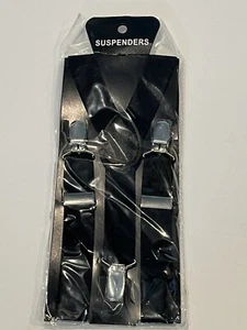 Young Boy’s Black Suspenders Dress, Wedding, Casual - One Size - Picture 1 of 2