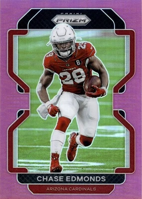 2021 Panini Prizm - Chase Edmonds #77 Pink Pulsar Prizm   - Image 1 of 2