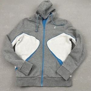BMW i Hoodie Sweatshirt Women Small Gray White Blue Born Electric Full Zip Urban - Picture 1 of 13