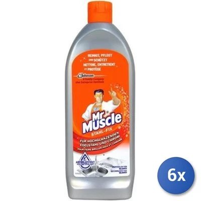 6x Bundle Mister Muscle Stahl Fix Acciaio 200 Ml - Immagine 1 di 2