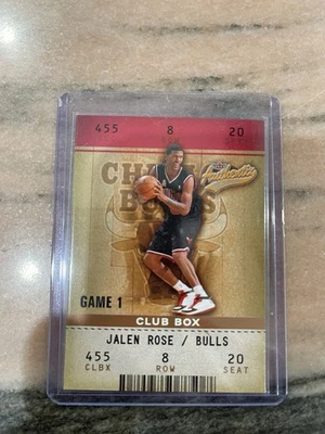 Fleer Authentix 2002-03 - Jalen Rose #82 Club Box/100 Foto 1 de 2