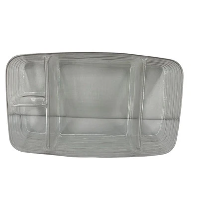 Longaberger Medium Large Basket Liner Protector 4-Compartment Clear Rectangular - Image 1 of 4