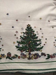 Fallani  (Nikko Christmas Time) Christmas Tree Napkins Set 8 & Tablecloth 62x88” - Picture 1 of 6