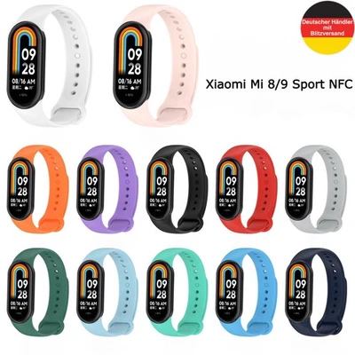 Xiaomi Mi Band 8 9 NFC Silikon Uhrenarmband Sport Smart Watch Armband Uhr - Bild 1 von 4