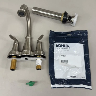 KOHLER Bellera Centerset Torneira Lay Vibrante Níquel Escovado 27378-4-BN (Novo Outro - Imagem 1 de 4