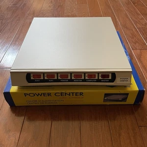 Vintage 80s Computer Power Center Surge Suppressor Switch 5 Outlet Beige NIB - Picture 1 of 14