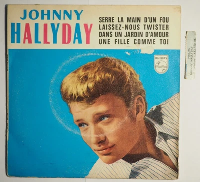 Disque Vinyle 45 t JOHNNY HALLYDAY Philips 432.780 BE (languette détachée) - TBE - Photo 1/4