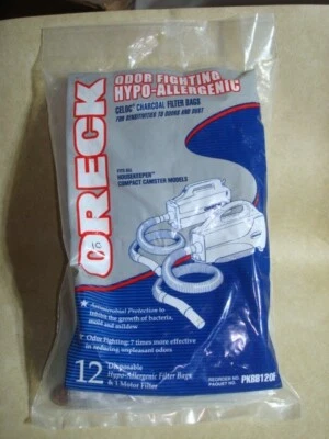 Bolsas de filtro de carbón Oreck para combatir olores hipoalergénicas CELOC PKBB120F, lote 10 Foto 1 de 2