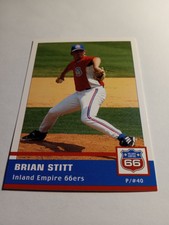 2005 Inland Empire 66ers Seattle Mariners Brian Stitt