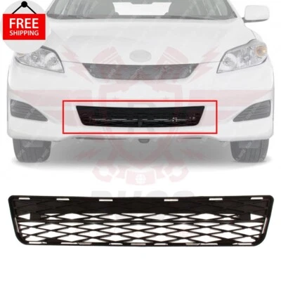New Front Center Bumper Grille Textured Black Fits 2009-2014 Toyota Matrix Foto 1 de 4