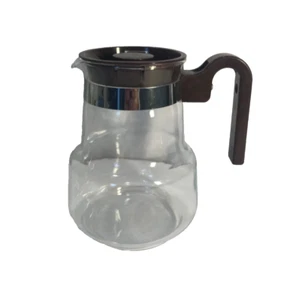 JARRA CAFETERA DE VIDRIO PYREX FRANCIA VINTAGE MEDIADOS DEL SIGLO XX - Imagen 1 de 4