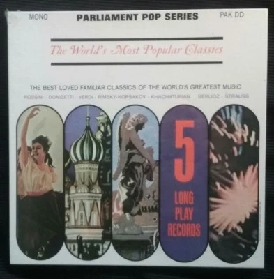 Various - World's Most Popular Classics 5LP Sealed Mint PAK DD 5 Vinyl Record  - Image 1 of 3