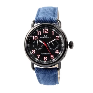 Seagull PVD Case Date Day Automatic Chinese Military Watch Luminous Numerals - Picture 1 of 8