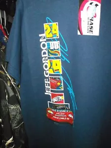 VINTAGE CHASE #24 JEFF GORDON BLUE TEE SHIRT YOUTH KIDS EXTRA LARGE NWT 18/20 - Picture 1 of 2