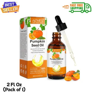 Pumpkin Seed Oil, Pure Cold Pressed Pumpkin Seed Oil for Dry Damaged Hair,2Fl Oz - Picture 1 of 7