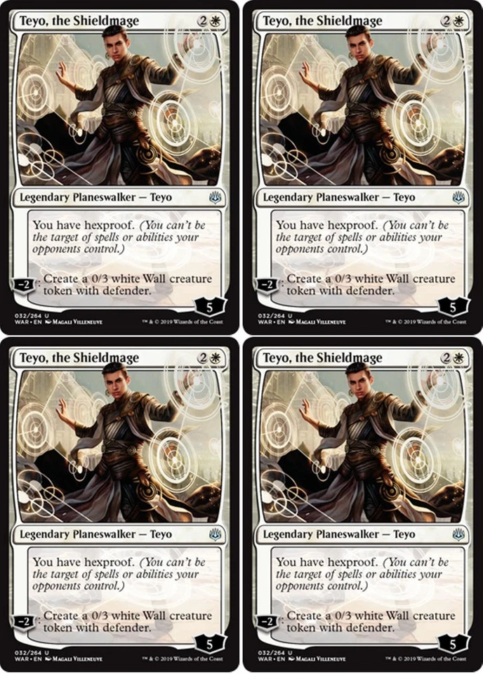 MTG - 4x TEYO, THE SHIELDMAGE - War of the Spark (U) - Image 1 of 1