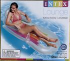 Intex Inflatable King Kool Lounger: Headrest & Cupholder Deflated 63In X 33.5In