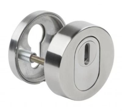 1 Paar Schutzrosetten Edelstahl matt Ziehschutz Kernziehschutz Anbohrschutz - Bild 1 von 3