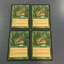 MTG Magic the Gathering Exodus ROOTWATER ALLIGATOR Play Set x4 (MR14B)