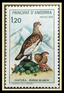 117. FRENCH ANDORRA 1979 STAMP PROTECTION OF BIRDS . MNH - Picture 1 of 1