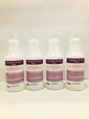 ISOPROPYL ALCOHOL 99%-NO IMPURITIES- 4 QTS - 20 QTS  $26.40- $94.49  MADE IN USA - Image 1 of 4