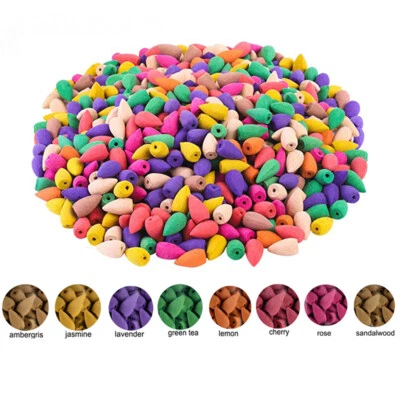 25/50Pcs Indian Back Flow Cones Burner Holder Smoke Tower Bullet Incense Cones - Image 1 of 4