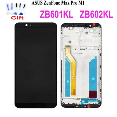 For Asus ZenFone Max Pro M1 ZB601KL ZB602KL X00TD LCD Touch Screen Replace±Frame - Image 1 of 4