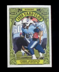 2013 Topps Archives CHRIS JOHNSON Tennessee Titans 1000 Yard Club Insert Card - Picture 1 of 1