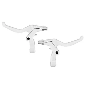 Juego de palanca de freno de bicicleta blanca Promax manija de freno 3-4 dedos freno en V Cantilver - Imagen 1 de 1
