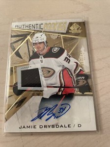2021-22 UD SP GAME USED JAMIE DRYSDALE #155 #ed /135 ROOKIE AUTO JERSEY RC