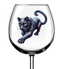 12x Watercolor Woodland Panther Wine Glass Bottle Tumbler Vinyl Sticker Decal