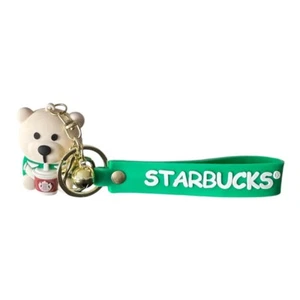 Starbucks Bear Keychain - Green - Picture 1 of 9