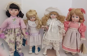4 Stück 15 Zoll Marian Yu, Saymour Mann's Cammy, Isabel Porzellan Puppen - Bild 1 von 7