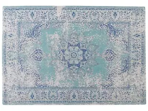 Vintage Oriental Pattern Distressed Area Rug Living Room Blue 160 x 230 cm Almus - Picture 1 of 6