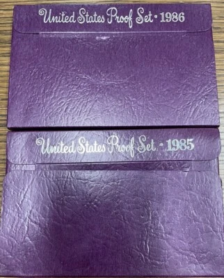 1985 & 1986 US Mint Proof Set Lot of 2 - Image 1 of 3