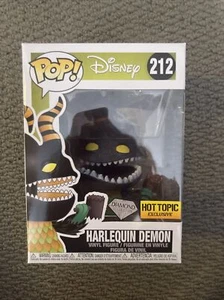 Funko Pop! #212 Disney Arlequin Demon Diamond Collection Hot Topic exclusivo - Imagen 1 de 6