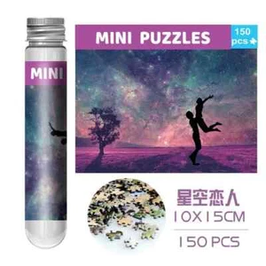 Challenging Mini Jigsaw Puzzle Dancing under the Starry Night Sky 150pc #121 - Picture 1 of 6