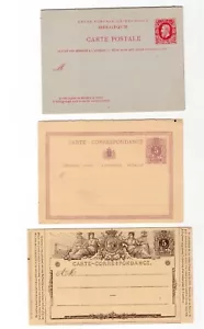HERMOSO LOTE BELGIA 1875-1890 ESTACIONARIOS POSTALES INC DOBLES VER ESCANEOS - Imagen 1 de 6