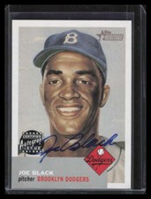 2002 Topps Heritage Real One Autographs ROJB Joe Black Auto