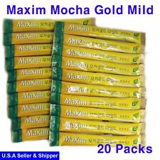 Maxim Mocha Gold Instant Mild Coffee Mix-KOREA Brand 10 or 20 Packs  U.S shipper