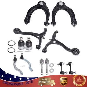 For Accord 2008-12 Suspension Kit Front Lower Upper Control Arm Ball Joint 12pc - Picture 1 of 10